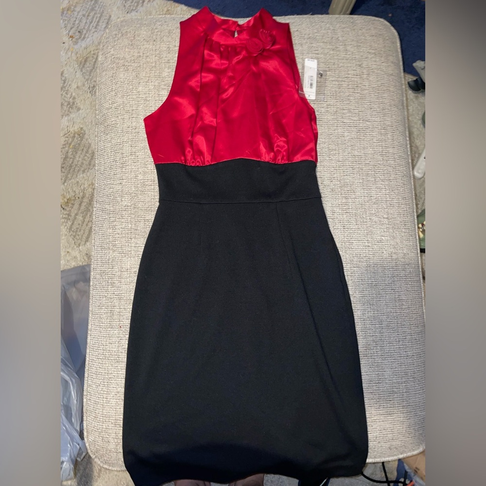 New Allen B. By Allen Schwartz Red Sheath Mini Dress
